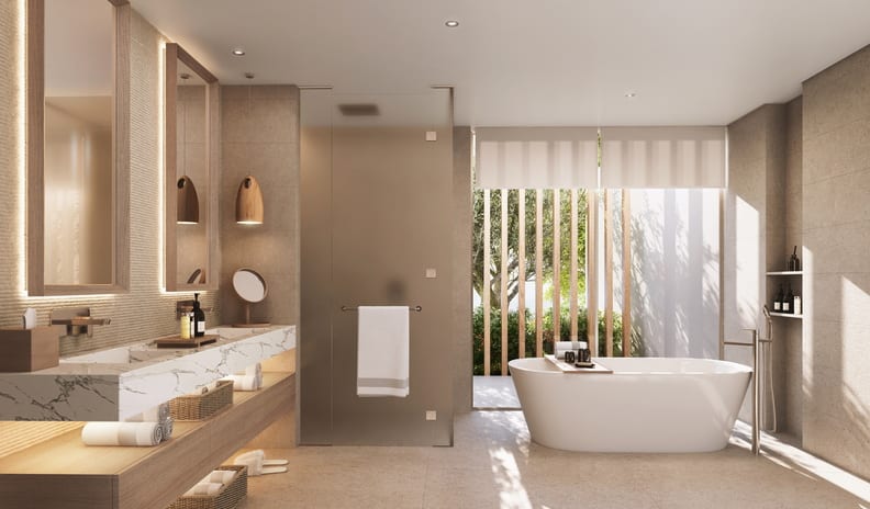 Deluxe Four Bedroom Villa Garden View with Private Pool, Bathroom